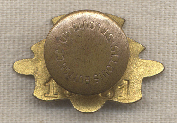 Numbered WWI Aircraft Factory Worker Badge by Whitehead & Hoag