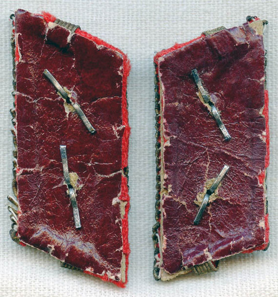 Pair of WWII Japanese Army Collar Insignia Sold As Is