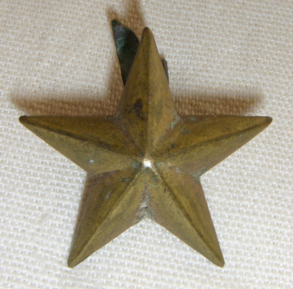 Scarce WWII Japanese Army Helmet Star in Gilt Bronze