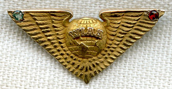 1930s Women's International Association of Aeronautics (WIAA) Pin of Admiral Byrd Estate