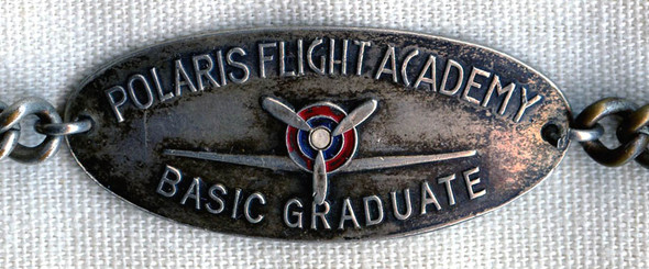 Sterling WWII Polaris Flight Academy Named Graduate Presentation Bracelet by Entenmann