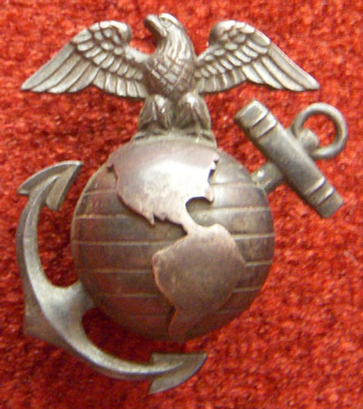 Sterling Model 1944 US Marine Corps Officer Greens Collar Insignia by H&H