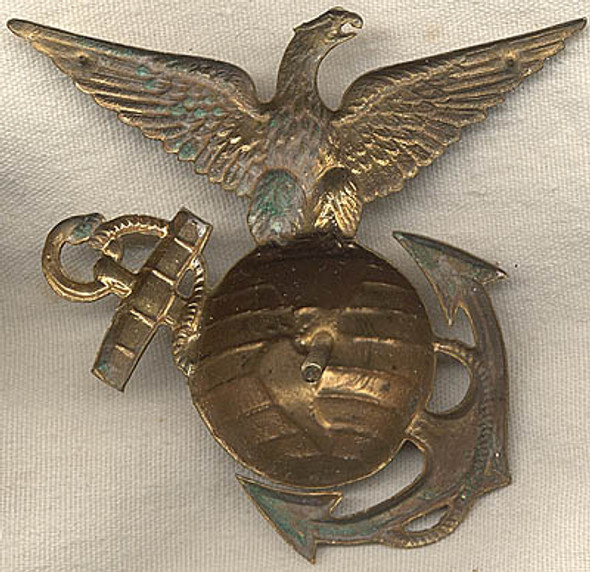 1890s US Marine Corps Enlisted Man's Shako Helmet Plate