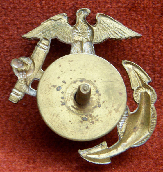 1920s US Marine Corps Enlisted Man Dress EGA Hat Badge