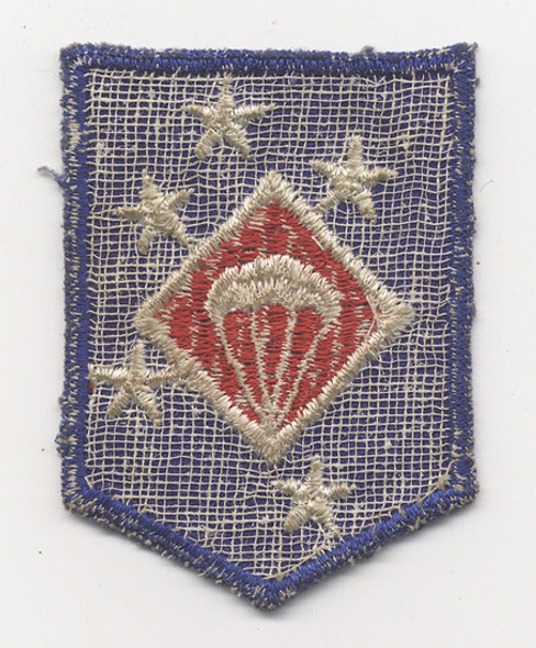 Scarce Shirt-Size WWII USMC Airborne Troops Shoulder Patch