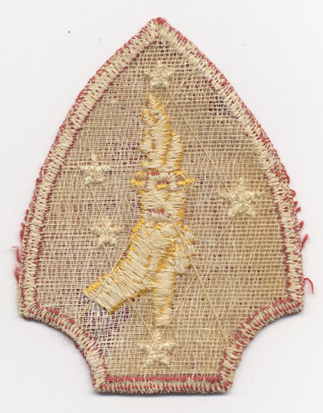 WWII US 2nd Marine Division (MAR) Variant Shoulder Patch on Twill
