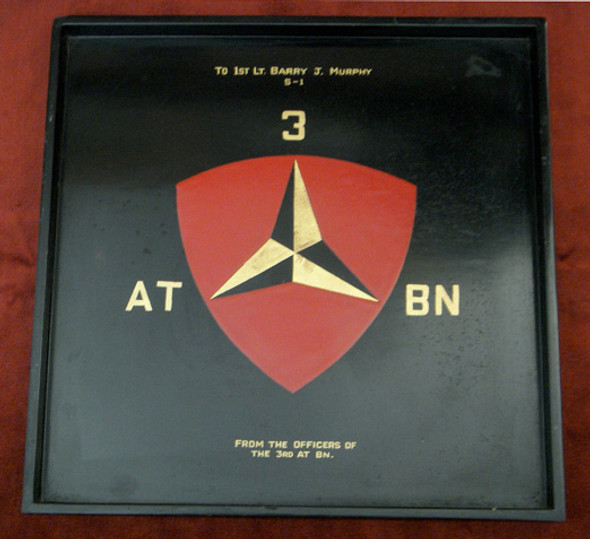 Circa 1965-1966 US Marine Corps 3rd Anti-Tank Battalion Presentation Tray
