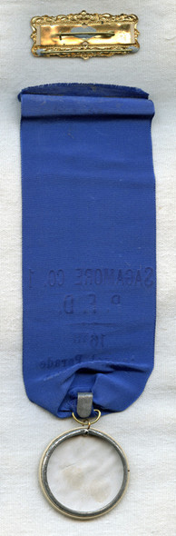 1902 Portsmouth, New Hampshire Fire Department 16th Annual Parade Member Ribbon