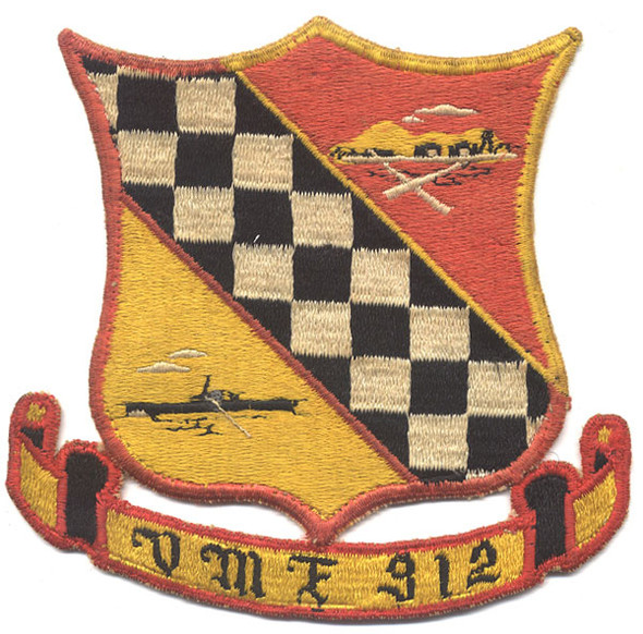 US Made Korean War USMC VMF 312 Jacket Patch