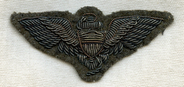 Rare WWII US Marine Corps Wing on USMC Green Wool - Only One I've Owned!