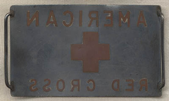 Early WWI American Red Cross Hat Badge