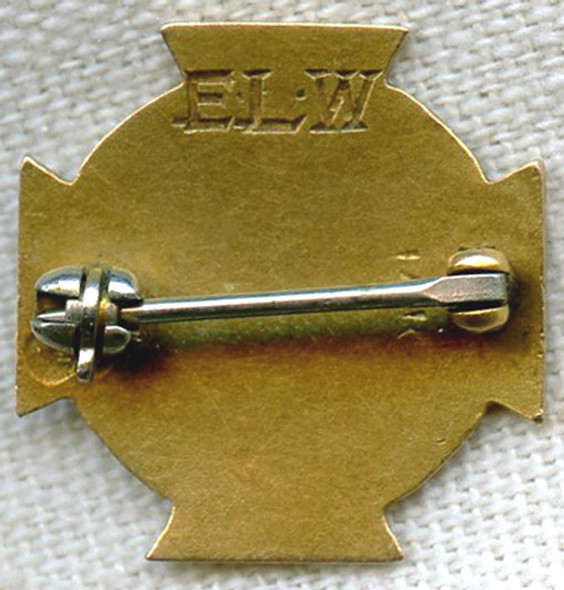 UNIDENTIFIED 1930 "BHTS" Hosptial Nursing School Pin in 14K Gold