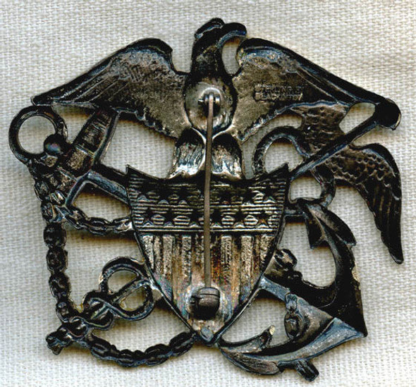 WWII Nurse Cadet Corps Hat Badge II Blackinton with Hallmark