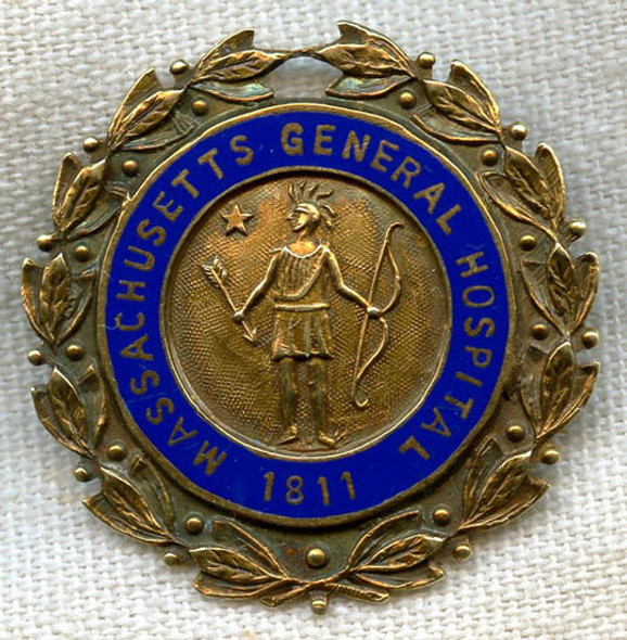 1873 Massachusetts General Hospital (MGH) Nurse Graduation Pin in 14K