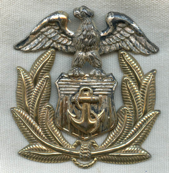 Sterling WWII US Merchant Marine Officers Cap Badge by Vanguard