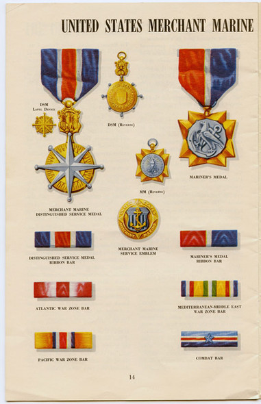 Rare WWII US Maritime Service (Merchant Marine) Officer Handbook - Great Reference!