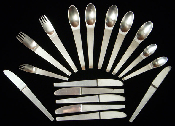 1960s Stainless Steel Amboss of Austria Flatware as Used in 2001: A Space Odyssey