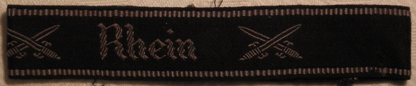 Third Reich German "Rhein" WWI Veteran's Cuff Title