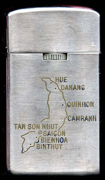 1969 Tan Son Nhut Officers' Open Mess Penguin Mate Lighter
