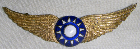 Beautiful Early WWII Chinese Air Force Pilot Wing