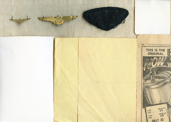 Rare AVG Flying Tigers Flight Leader Charlie Mott's 1950s USN Pilot Wings and Photos