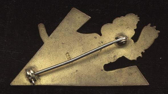 Ext. Rare Full-Size AVG Pin of 3rd Squadron Mechanic James Allard