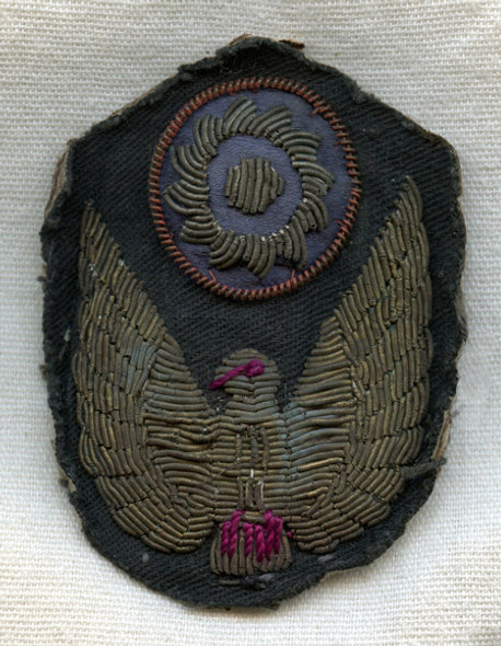 WWII Nationalist Chinese Police Hat Badge in Bullion