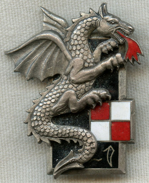 1er Rgiment de Dragons Vietnamiens (1st Vietnamese Dragoon Regiment) Badge
