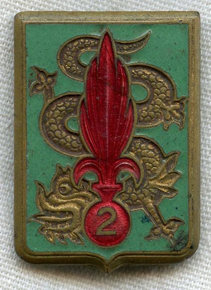1946 2nd Foreign Infantry Rgt Far East Bdg/Insigne 2¡ Rgt Etranger Infanterie d'Extreme Orie