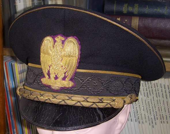 Late 1930s - WWII Italian Political High LeaderÕs Visor Hat