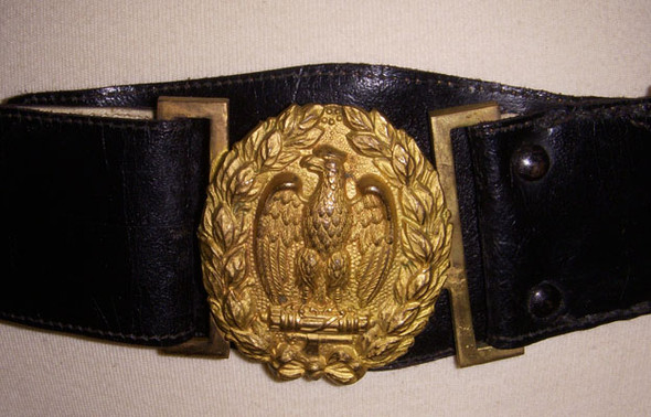 1930s Italian Fascist Militia (MVSN) "Blackshirts" Service Dress Uniform Leather Belt