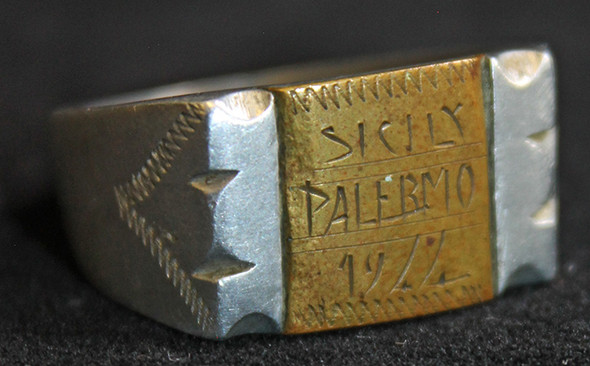 Very Cool 1944 Italian POW-Made Ring from Palermo, Sicily