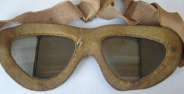Scarce WWII Italian Pilot Goggles by Ratti