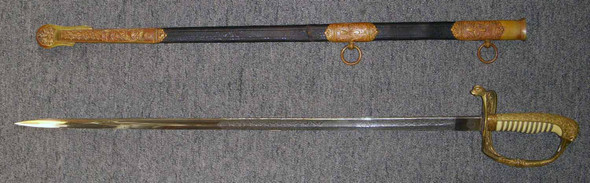 Mid-Late 1930s Romanian Air Force Officer Sword with Carol II Cypher by Carl Eickhorn