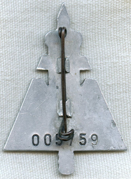 Very Rare WWII Serbian Chetnik Guerilla/Partisan Badge Numbered on Reverse