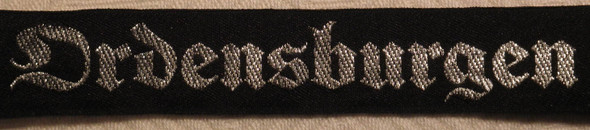 WWII Nazi Germany "Ordensburgen" RAD Cuff Title