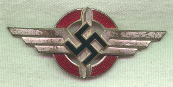 Pre-WWII DLV (Deutsches Luft Verband) Pilot Hat Badge
