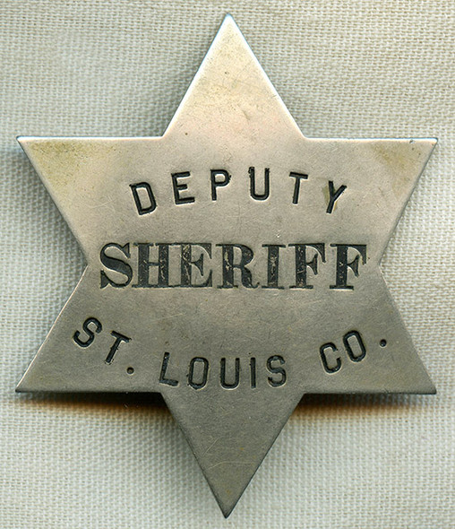 Great 1900 St. Louis Co., Minnesota Deputy Sheriff 6-Point Star Badge