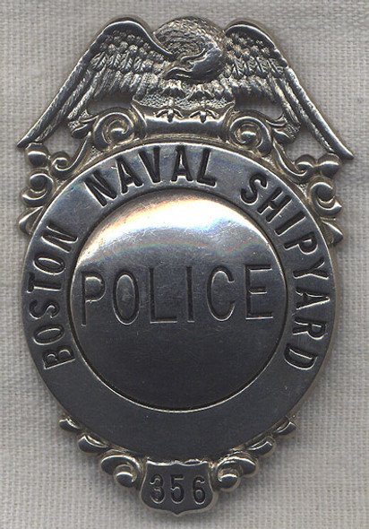 World War II Boston (Massachusetts) Naval Shipyard Police Badge