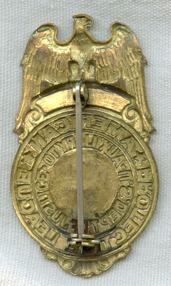 Extremely Rare High "Executive" Rank American Protective League (APL) Type III Badge