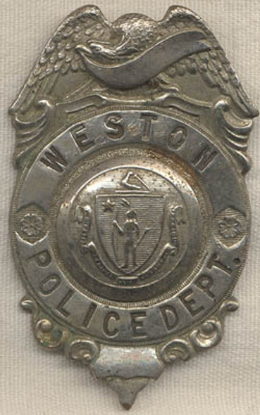 1920s-1930s Weston, Massachusetts Police Badge<p> NO LONGER AVAILABLE