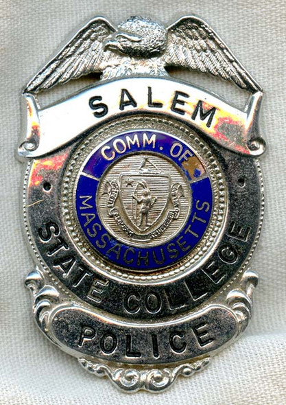 1970s Salem (Massachusetts) State College Police Badge