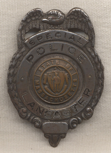 WWII Lancaster, Massachusetts Special Police Badge