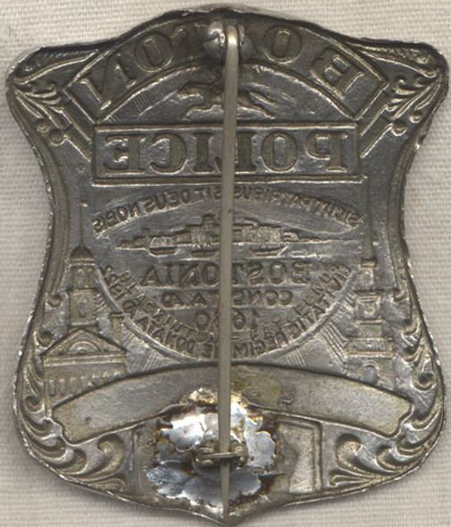 1st Style Circa 1959 Boston Police Badge "Patent Pending" Current Design