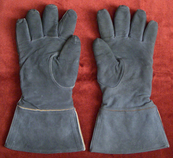 Large Pair of WWII Luftwaffe Pilot's Gloves Wired for Heating <p> NO LONGER AVAILABLE