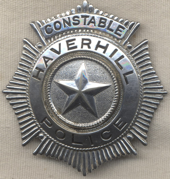 1920s-1930s Haverhill, Massachusetts Constable Badge