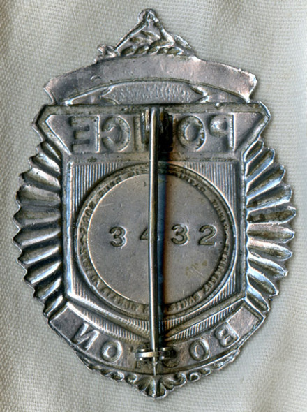 Circa Late 1920s Boston, Massachusetts Police Sergeant Badge #3432