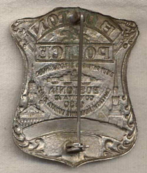 Boston, Massachusetts Patrolman Badge #1944 - 2nd Style by Blackinton