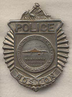 1940s-1950s Boston, Massachusetts Police Badge #5020