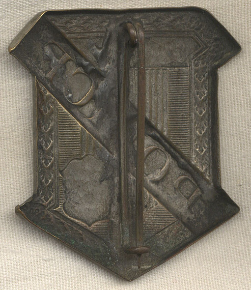 Nice Old Peabody, Massachusetts 1890s Radiator-Style Police Badge